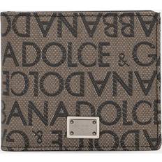 Dolce & Gabbana Brown Black Jacquard Bifold Wallet - 8Z072 MARRONE/NERO/B UNI