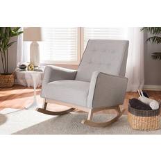 Rocking Chairs on sale Baxton Studio BBT5308-GREYISH BEIGE Marlena