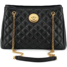 Versace Nappa Leather Medusa Tote Women's Handbag black