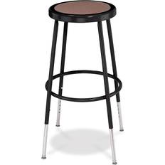 Black Bar Stools National Public Seating Adjustable Hardboard, Depth Bar Stool