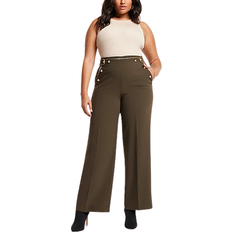 Express Express High Waisted Sequin Pleated Cropped Trouser 10800