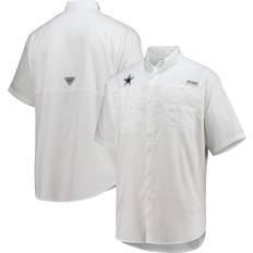 Columbia Men's Dallas Cowboys Tamiami Navy Button-Up Dress Shirt