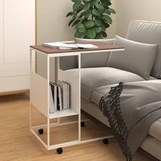 Hvite Småbord vidaXL Side Engineered Small Table