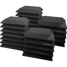 Spikes & Absorbers Ultimate Acoustics Foam Absorption Panels 12"X12"X2" Bevel 24-Pack