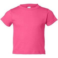 Rabbit skins toddler short sleeve t-shirt hot pink 2t