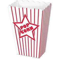 Beistle Paper Popcorn Box, Red/White, 40/Pack 57450 Quill