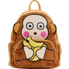 Sanrio Monkichi Cosplay Loungefly Mini Backpack - Brown/Yellow