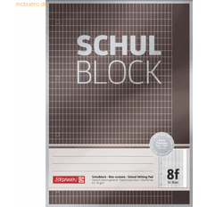 Bürobedarf Brunnen Schulblock Premium A4 90g/qm 50