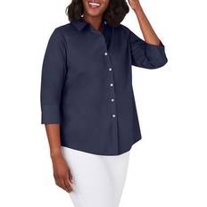 Shirts Foxcroft Mary Button-up Blouse - Navy