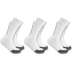 Carhartt Men Socks Carhartt Force Midweight Logo Short Crew Sock 3-Pack White