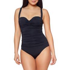 M Swimsuits Bleu Rod Beattie Kore Shirred Underwire One-Piece Black