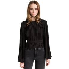 Frame Black Cutout Blouse