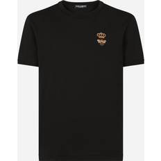 Dolce & Gabbana Herren T-Shirts & Tanktops Dolce & Gabbana Cotton T-shirt with embroidery black