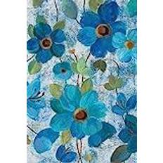 Blau Gartendekorationen Toland Home Garden 109892 Ölbemalte blaue Mohnblumen