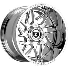 Car Rims Off Road 761C Ratio 20x9 6x135/6x5.5" +18mm Chrome Wheel Rim 20"