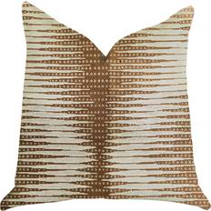 Brands Pokaline Chevron Double Sided Luxury Complete Decoration Pillows White, Beige, Brown (50.8x)
