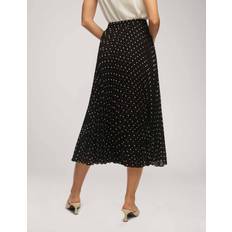 Anne Klein Polka Dot Pleat Midi Skirt