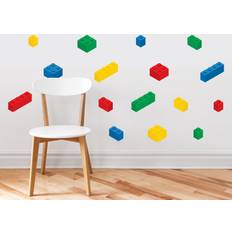 Sunny Decals Lego Inspired Building Blocks Wall Decals Primary