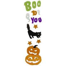 Northlight & Orange Boo To You Halloween Gel Window Clings Night Light