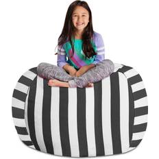 Posh Creations Stuffable Kids Stuffed Animal Storage Bean Bag Chair Cover