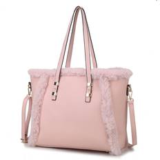 MKF Collection Liza Vegan Leather with faux fur Womens Tote Bag by Mia K