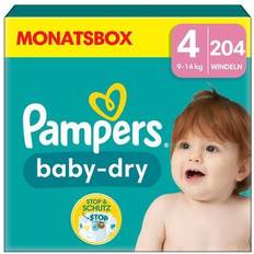 Pampers Baby Dry Diapers Size 4 9-14kg 204pcs