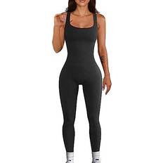 OQQ Women's 3 Piece Bodysuits Sexy Ribbed One Shoulder Sleeveless Exercise  Bodysuits : : Clothing, Shoes & Accessories