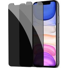 Anti-Spy Screen Protector for iPhone XR/11 2-Pack