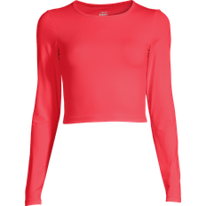 Casall Crop Long Sleeve T-shirt - Luscious Red