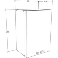 VCM Küche Küchenmöbel Wandschrank