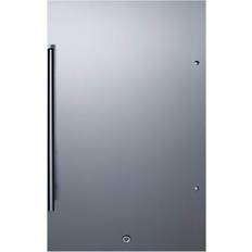 Silver Freestanding Refrigerators Summit Appliance 19 Mini Silver, Gray