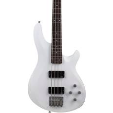 Bass guitar Schecter C-4 Deluxe Bass Guitar Satin White