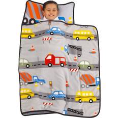 NoJo Toddler Everything Kids' Construction Nap Mat with Pillow and Blanket
