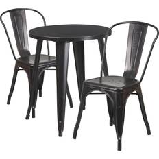 Small Tables Flash Furniture 3 pc. Bistro Set 2 Cafe Small Table