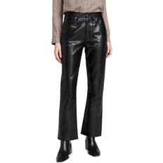 Gold - Women Pants Agolde Recycled Leather Relaxed Boot: Mid Rise