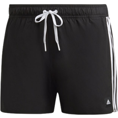 Herre - M Badetøy Adidas 3-Stripes CLX Very Short Length Swim Shorts - Black/White