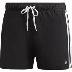 Schwarz Badehosen adidas 3-Stripes CLX Very Short Length Swim Shorts - Black/White