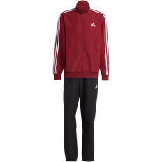 Adidas 3-Stripes Woven Tracksuit - Shadow Red/Black