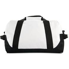 Dalix Small Two Toned Gym Duffle Bag 14" - White