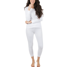 Leveret Women's Classic Pajamas - White