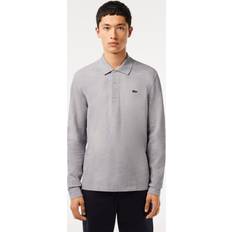Lacoste Original L.12.12 Long Sleeve Heathered Cotton Polo Grey