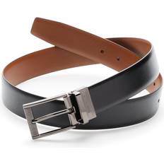 Men Belts Perry Ellis reversible scratch leather belt, regular fit