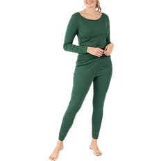 Leveret Women's Classic Pajamas - Dark Green