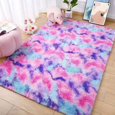 Arogan Rainbow Fluffy Princess Carpet 36x60"