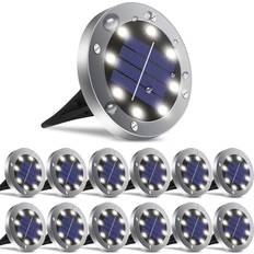 OULONGER Solar Ground Lighting 5.1" 12