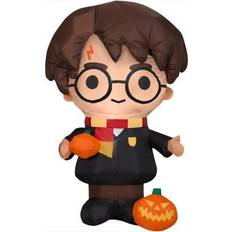 Gemmy 3 ft hermione holding pumpkin halloween inflatable