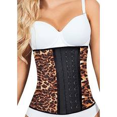 Fitness & Gym - Women Corsets Lady Slim Fajas Colombianas Reductoras Body Shaper - Brown