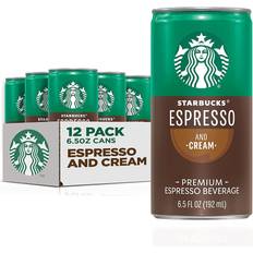 Cold Brew & Bottled Coffee Starbucks Espresso & Cream Cans 6.5fl oz 12