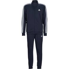 Baumwolle - Herren - M Jumpsuits & Overalls Adidas Basic 3-Stripes French Terry Track Suit - Legend Ink