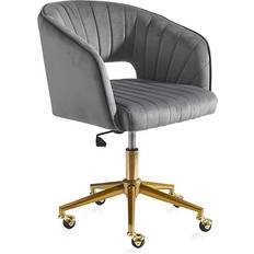 Nrizc Velvet Office Chair 35"